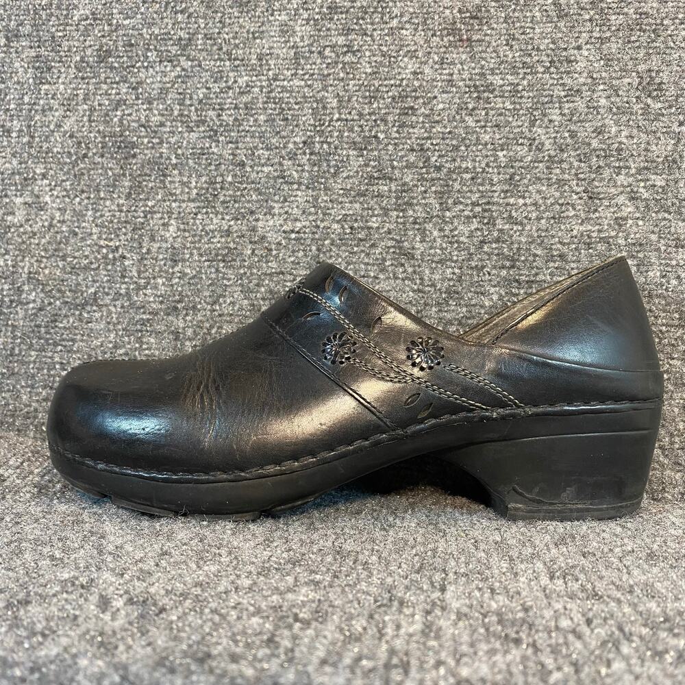 Dansko Professional Black Leather Closed Back Work Clogs Womens 11.5 EU 42